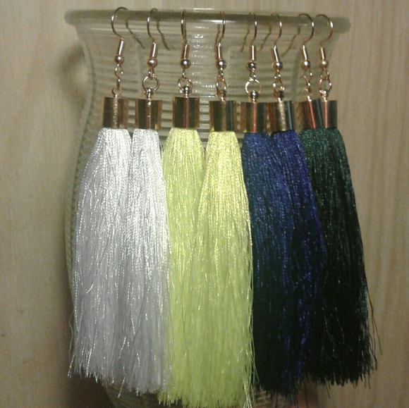 2/$15 (4 colors) Long Tassel Boho Earrings - Picture 2 of 4